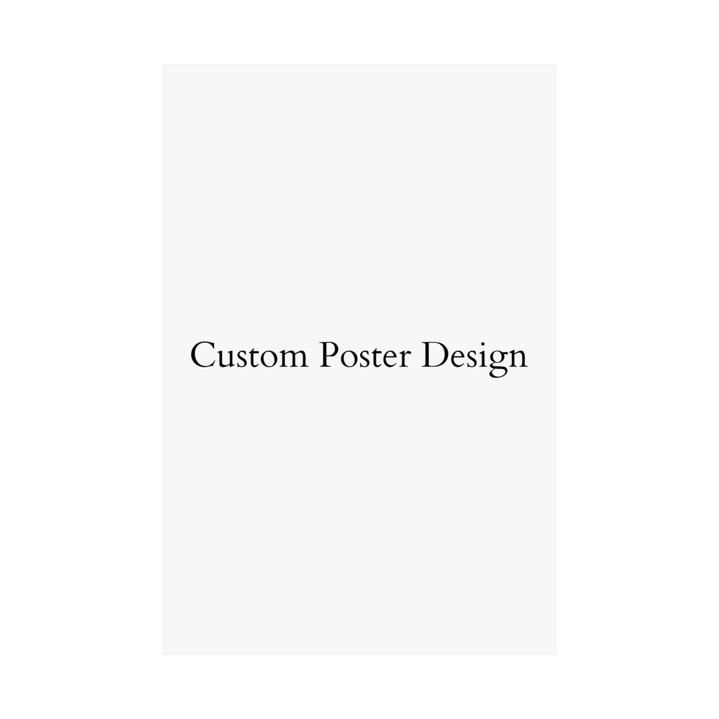 Custom Matte Poster