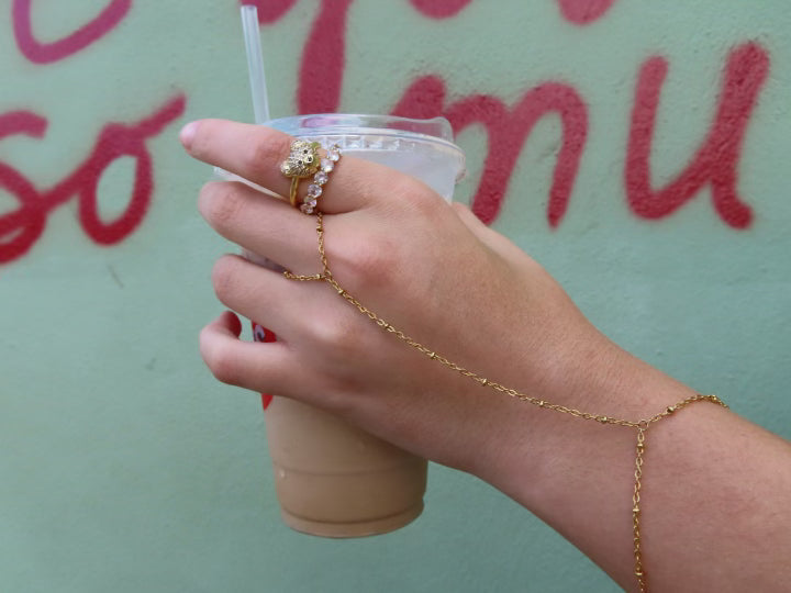 Dainty Hand Chain Bracelet