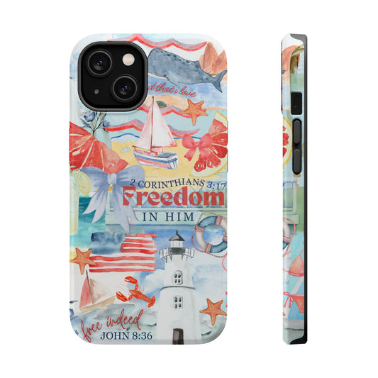 Freedom in Him MagSafe Tough Case