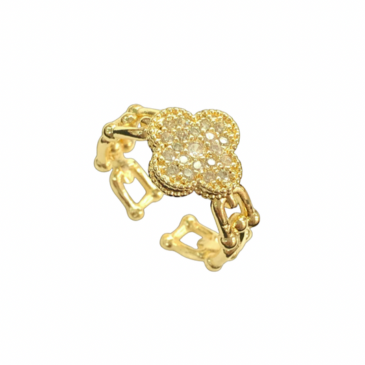 Clover Adjustable Ring