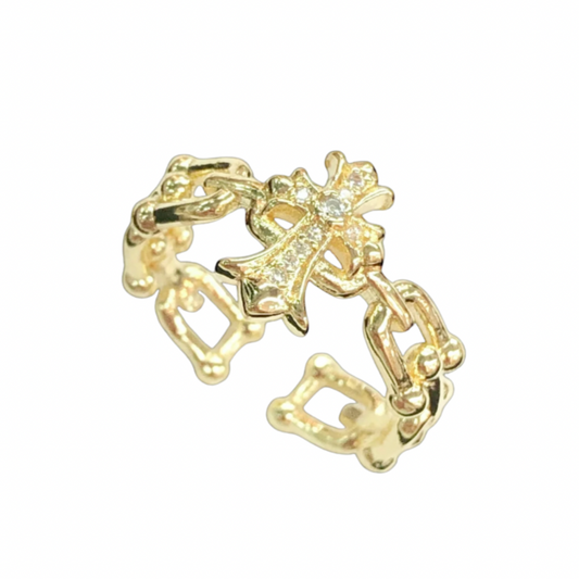 Cross Adjustable Ring